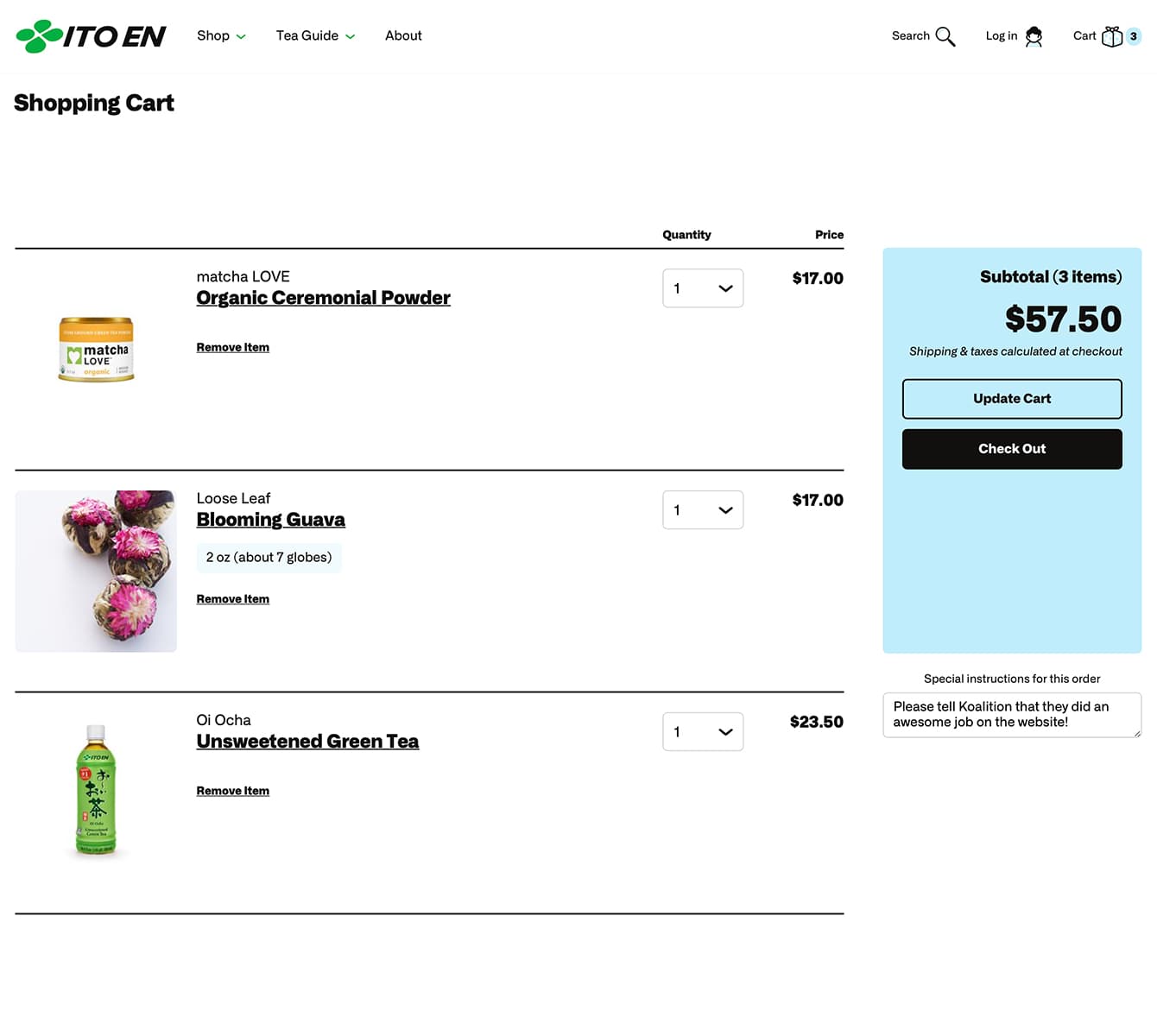 ITO EN - Modern Ritual - 2