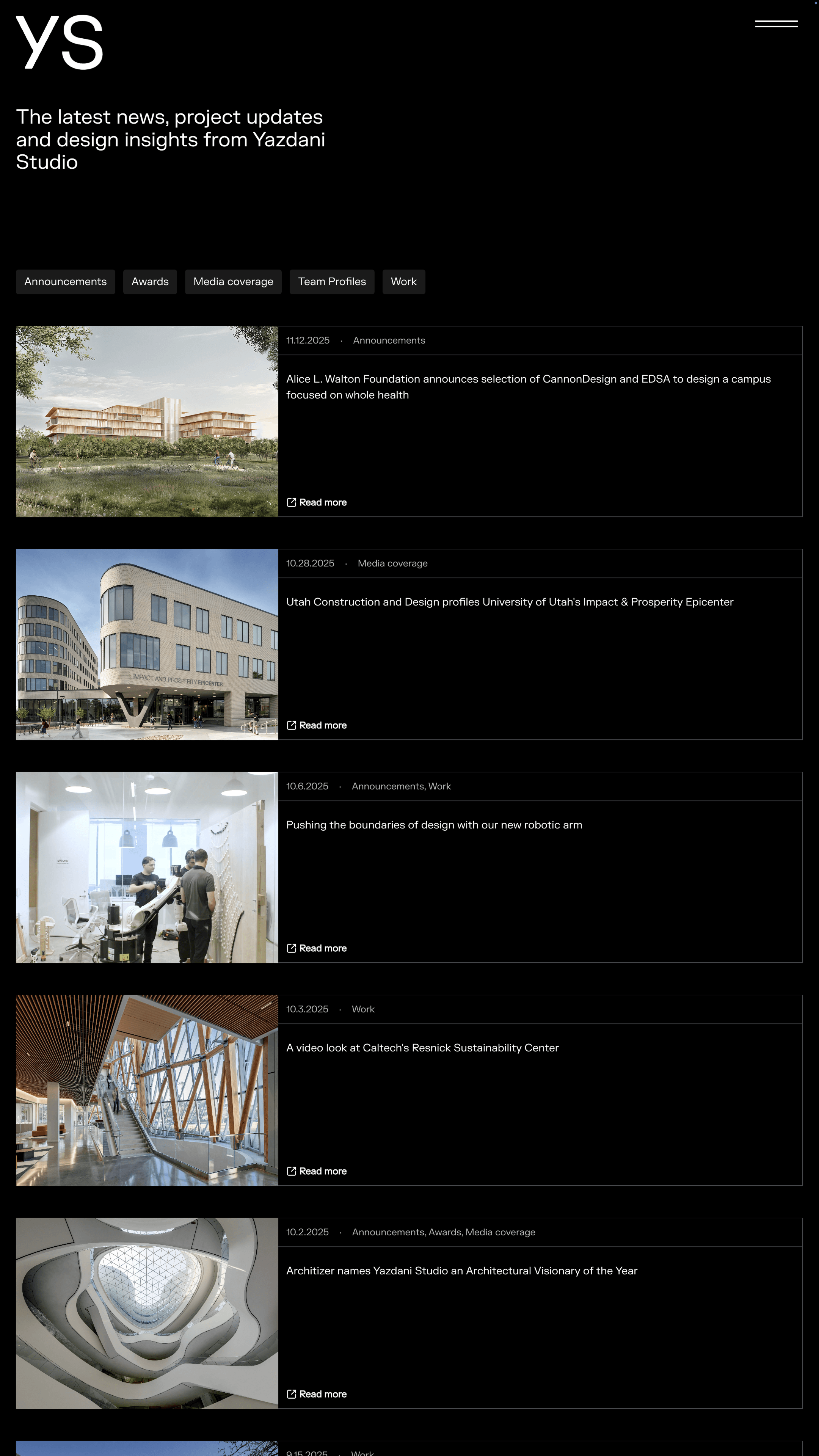 Yazdani Studio - mobile view 3